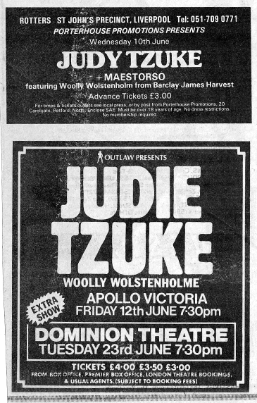 Music press adverts, 'Sounds', 6th June, 1981